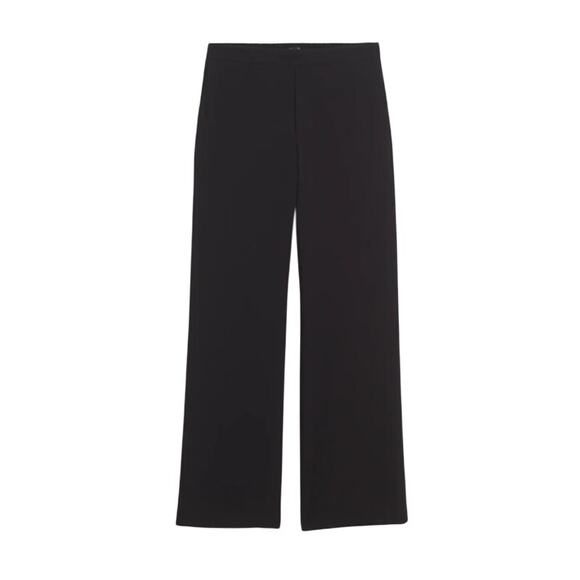 Madewell Tall Pull-On Straight Pants in Crepe True Black Size tall Large NT495 - Picture 1 of 6